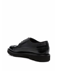 schwarze Leder Brogues von Paul Smith