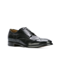 schwarze Leder Brogues von Officine Creative