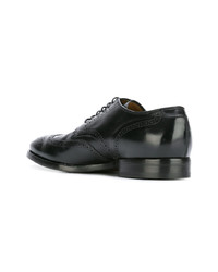 schwarze Leder Brogues von Officine Creative