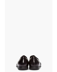 schwarze Leder Brogues von Paul Smith