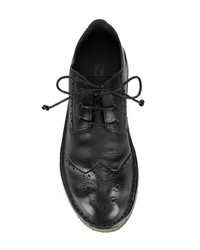 schwarze Leder Brogues von Marsèll