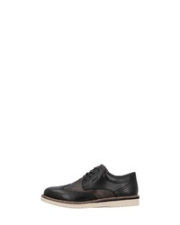 schwarze Leder Brogues von Rieker