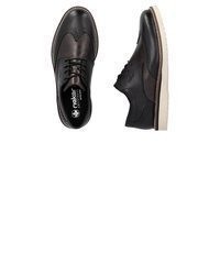 schwarze Leder Brogues von Rieker