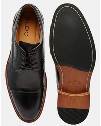 schwarze Leder Brogues von Aldo