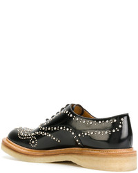 schwarze Leder Brogues von Church's