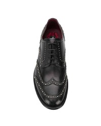 schwarze Leder Brogues von Dolce & Gabbana