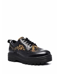 schwarze Leder Brogues von VERSACE JEANS COUTURE