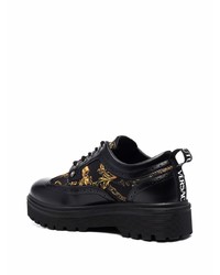 schwarze Leder Brogues von VERSACE JEANS COUTURE