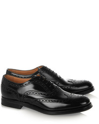 schwarze Leder Brogues von Church's