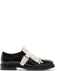 schwarze Leder Brogues von Tod's