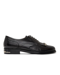 schwarze Leder Brogues von Toga Virilis