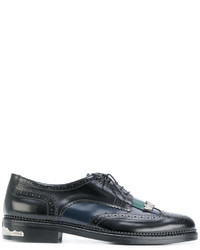 schwarze Leder Brogues von Toga Virilis