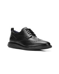 schwarze Leder Brogues von Cole Haan