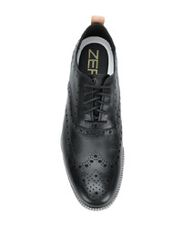 schwarze Leder Brogues von Cole Haan