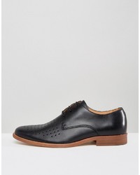 schwarze Leder Brogues von Zign Shoes