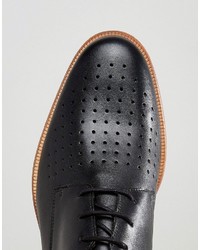 schwarze Leder Brogues von Zign Shoes