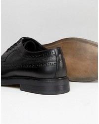 schwarze Leder Brogues von Zign Shoes