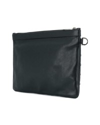 schwarze Leder Clutch Handtasche mit Sternenmuster von Jimmy Choo