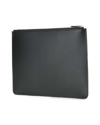 schwarze Leder Clutch Handtasche mit Sternenmuster von Givenchy