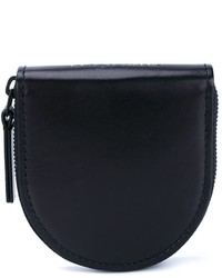 schwarze Leder Clutch Handtasche von Ann Demeulemeester