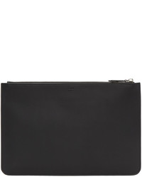 schwarze Leder Clutch Handtasche von Fendi