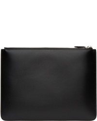 schwarze Leder Clutch Handtasche von Givenchy