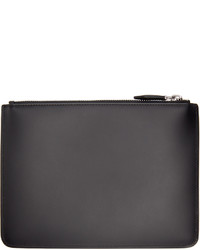 schwarze Leder Clutch Handtasche von Givenchy