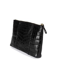 schwarze Leder Clutch Handtasche von Cornelian Taurus By Daisuke Iwanaga