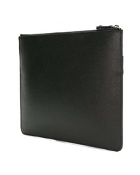 schwarze Leder Clutch Handtasche von Vivienne Westwood