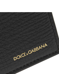 schwarze Leder Clutch Handtasche von Dolce & Gabbana