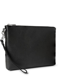schwarze Leder Clutch Handtasche von Gucci