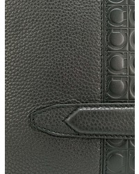 schwarze Leder Clutch Handtasche von Salvatore Ferragamo