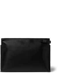 schwarze Leder Clutch Handtasche von Loewe