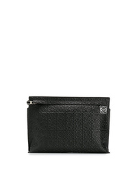 schwarze Leder Clutch Handtasche von Loewe