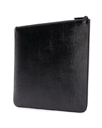 schwarze Leder Clutch Handtasche von Givenchy