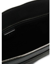 schwarze Leder Clutch Handtasche von Givenchy