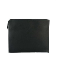 schwarze Leder Clutch Handtasche von Givenchy