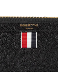 schwarze Leder Clutch Handtasche von Thom Browne