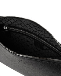 schwarze Leder Clutch Handtasche von Gucci