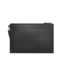 schwarze Leder Clutch Handtasche von Burberry