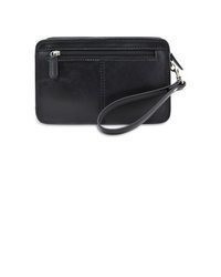 schwarze Leder Clutch Handtasche von Picard