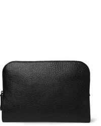 schwarze Leder Clutch Handtasche von Burberry