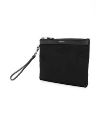 schwarze Leder Clutch Handtasche von Michael Kors Collection