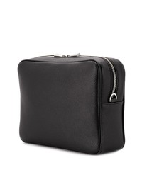 schwarze Leder Clutch Handtasche von Serapian