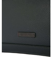 schwarze Leder Clutch Handtasche von Cerruti 1881