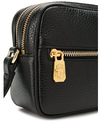 schwarze Leder Clutch Handtasche von Billionaire