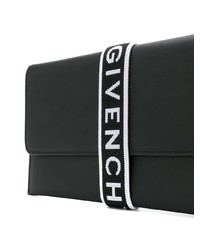 schwarze Leder Clutch von Givenchy