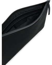 schwarze Leder Clutch von Y-3