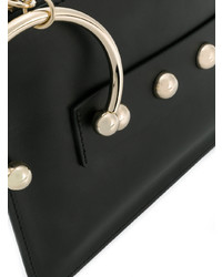 schwarze Leder Clutch von RED Valentino