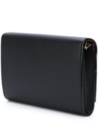 schwarze Leder Clutch von Bally